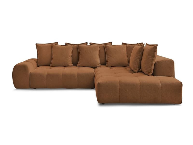 Ecksofa BOBOCHIC EVEREST Stoff chiniert orange
