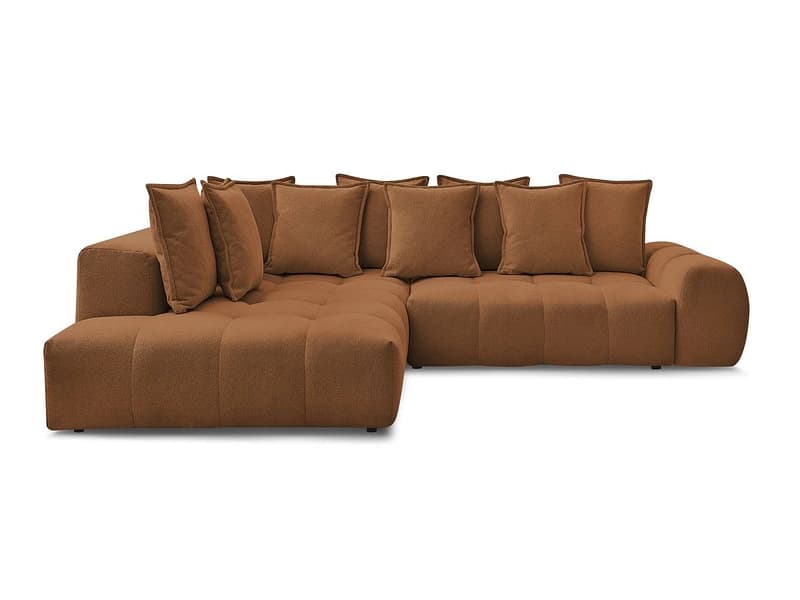 Ecksofa BOBOCHIC EVEREST Stoff chiniert orange
