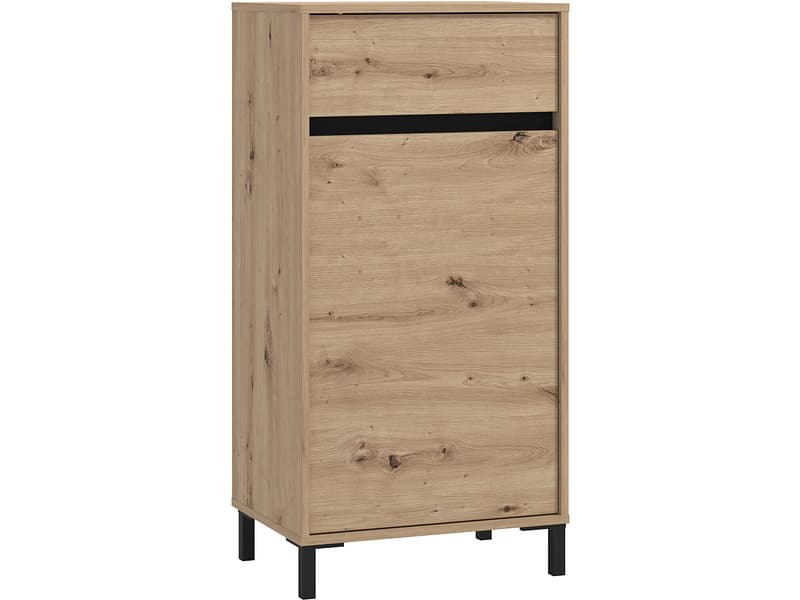 Kommode ARIA 1 Tür 1 Schublade 40x54.5x109.5cm artisan eiche