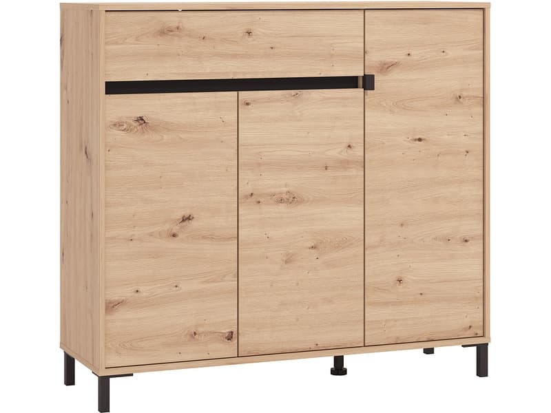 Schuhschrank ARIA 20 Paar Schuhe 3 Türen artisan eiche