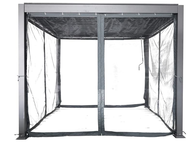 Moskitonetz HOLBOX 282x227.5cm durchsichtig grau