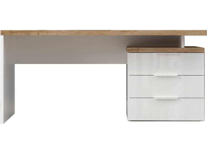 Schreibtisch EASY OFFICE 75x160x75cm weiss lackiert