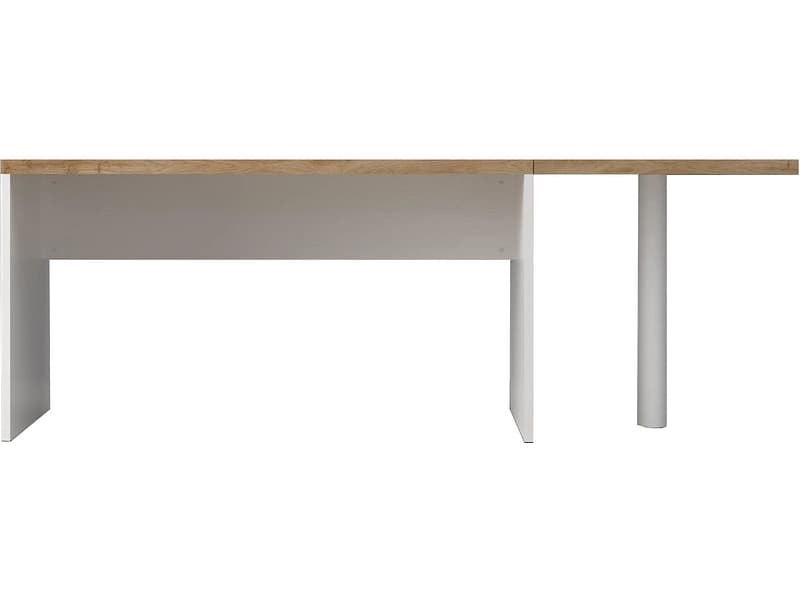 Eckplatte EASY OFFICE 68x68x74cm weiss lackiert