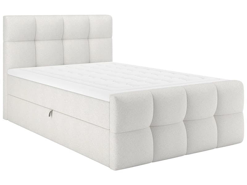 Boxspringbett BELLAGIO beige 140x200cm halbfest