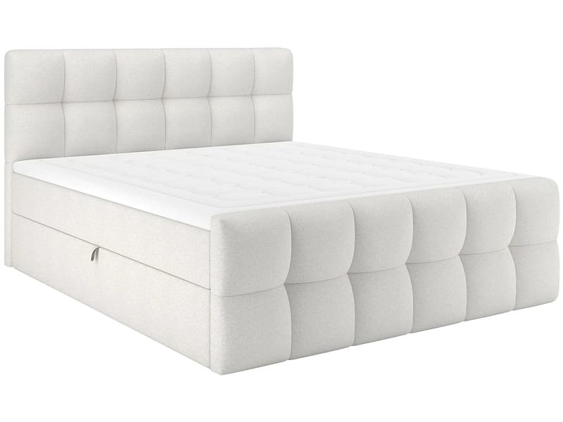 Boxspringbett BELLAGIO beige 160x200cm halbfest