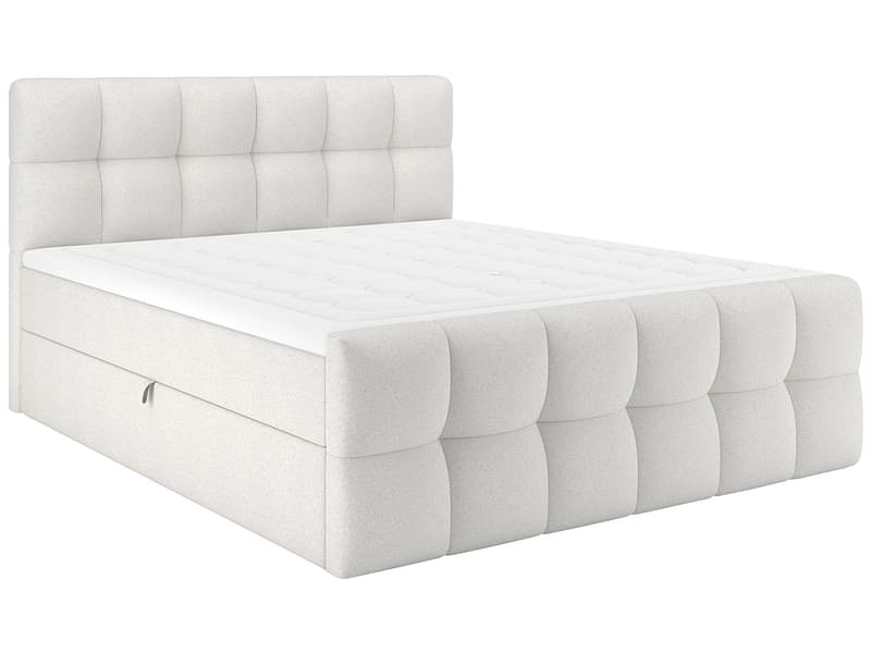 Boxspringbett BELLAGIO beige 180x200cm halbfest