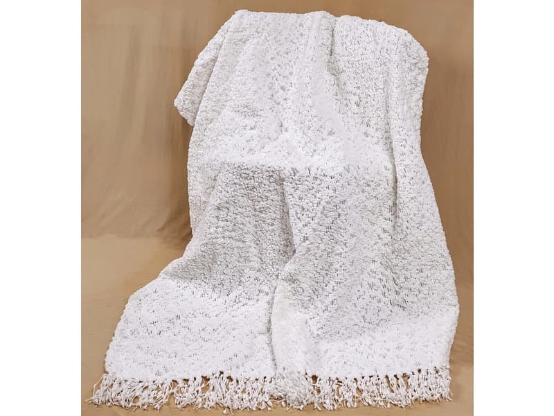 Decke AMOS 140x190cm weiss unifarben