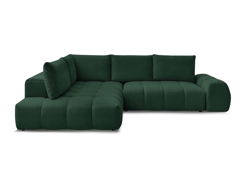 Ecksofa BOBOCHIC EVEREST Stoff mit Textur grün