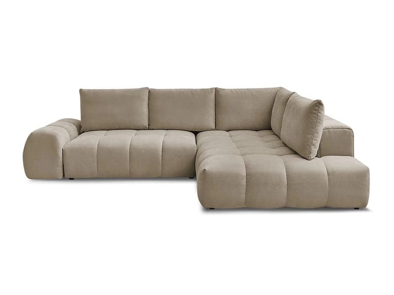Ecksofa BOBOCHIC EVEREST Stoff mit Textur taupe