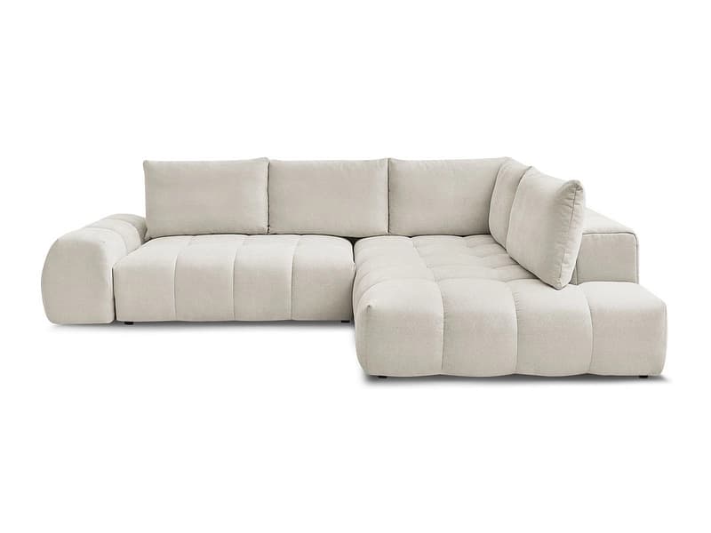 Ecksofa BOBOCHIC EVEREST Stoff mit Textur beige