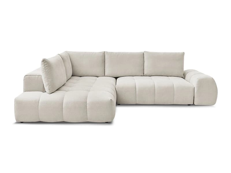 Ecksofa BOBOCHIC EVEREST Stoff mit Textur beige