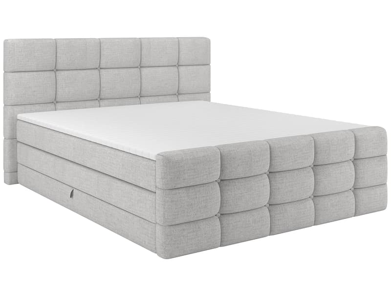 Boxspringbett SHADOW grau 160x200cm fest