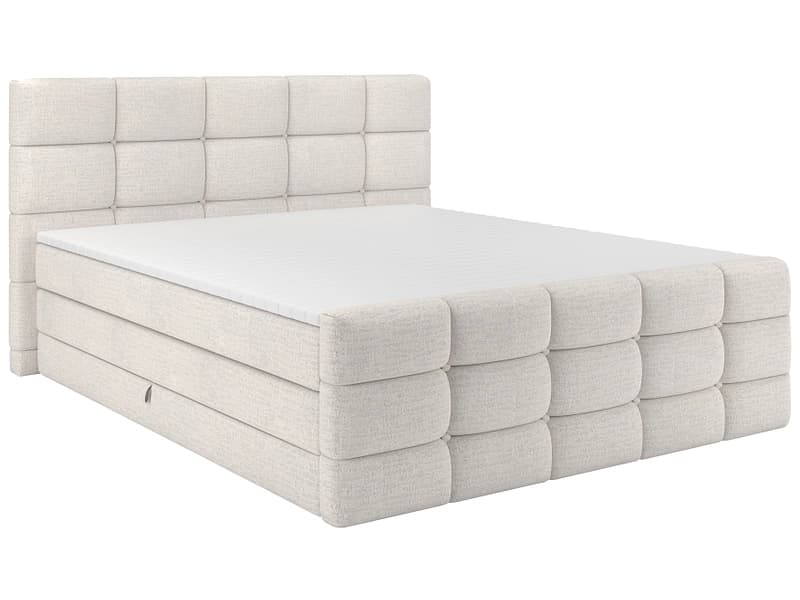 Boxspringbett SHADOW beige 160x200cm fest