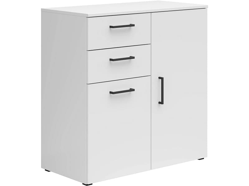 Kommode MULTI 2 Türen 2 Schubladen 40x80x83cm weiss