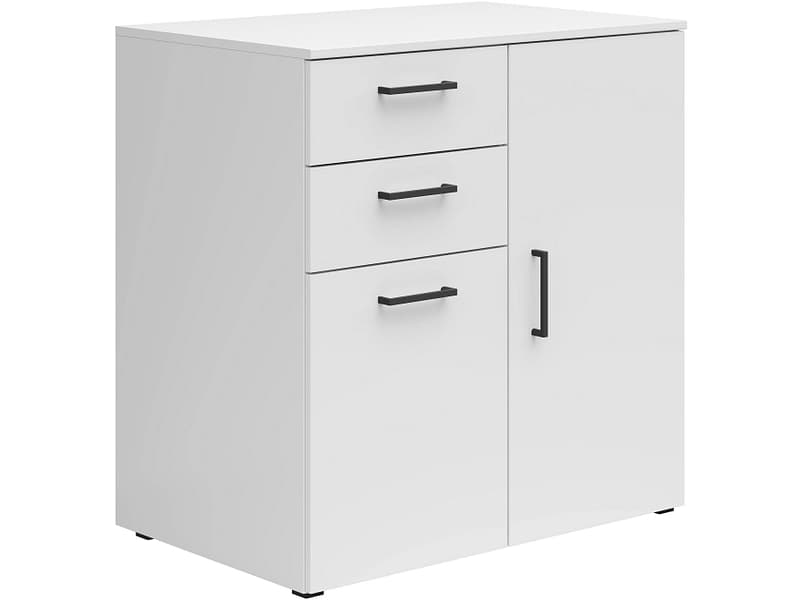 Kommode MULTI 2 Türen 2 Schubladen 52x80x83cm weiss