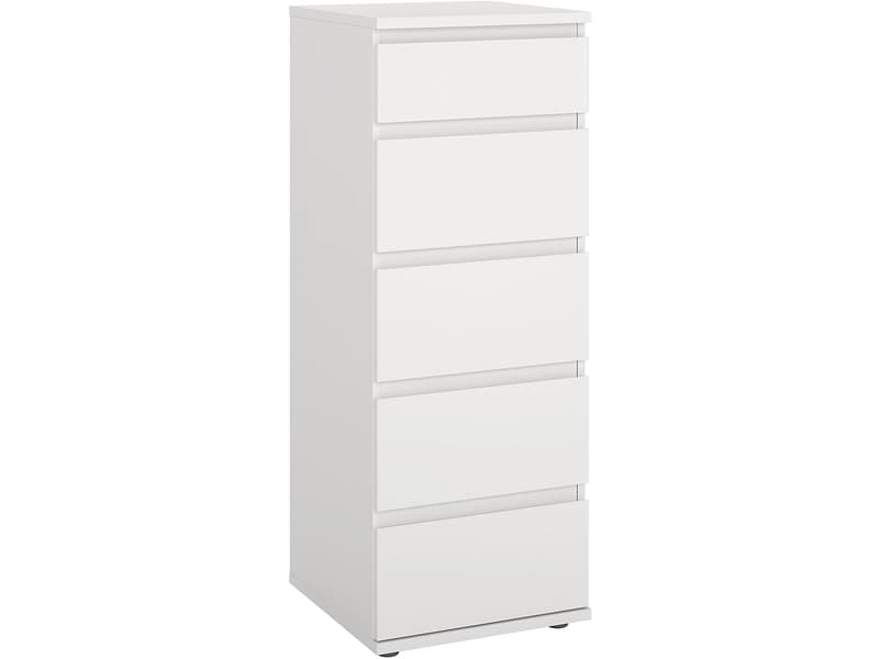 Kommode NOVA 5 Schubladen 40x40.2x106.6cm weiss matt