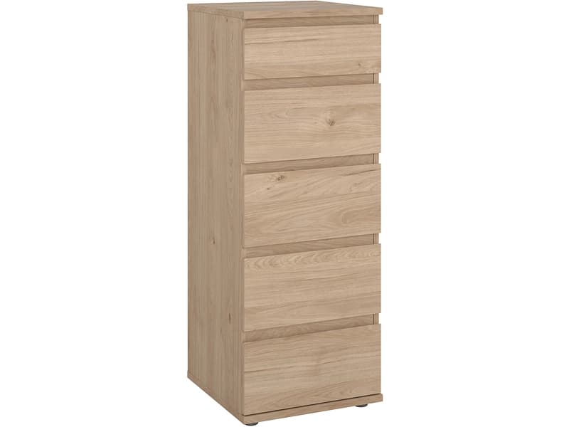 Kommode NOVA 5 Schubladen 40x40.2x106.6cm braun matt