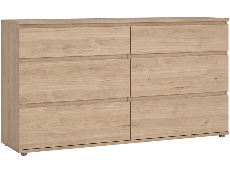 Kommode NOVA 6 Schubladen 40x153.4x83.7cm braun matt