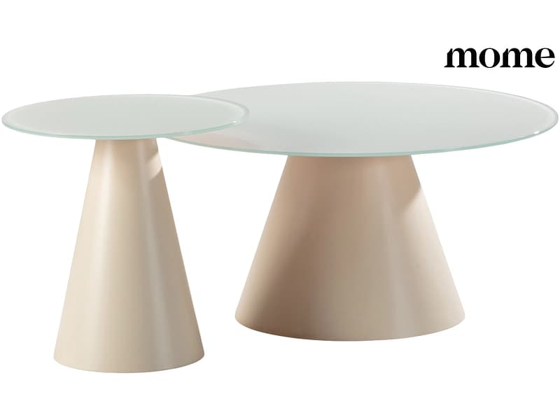 MOME Couchtish VIDA 80x80x45cm cremefarben