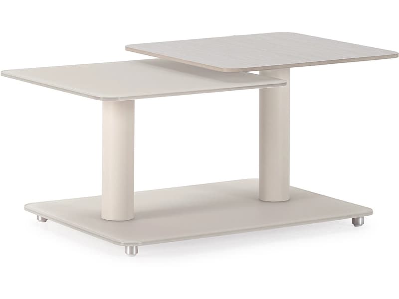 MARCKERIC Couchtish ELVI 54x114.6x42.8cm cremefarben
