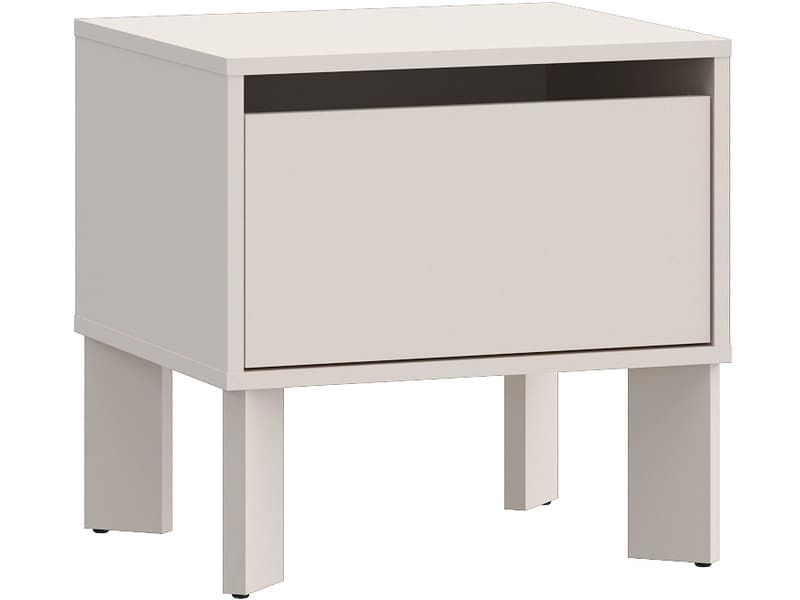Nachttisch TAHOE 1 Schublade 48.2x41.4x47.6cm sand dekor