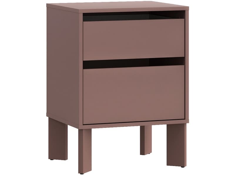 Nachttisch TAHOE 2 Schubladen 48.2x41.4x65.9cm terrakotta dekor