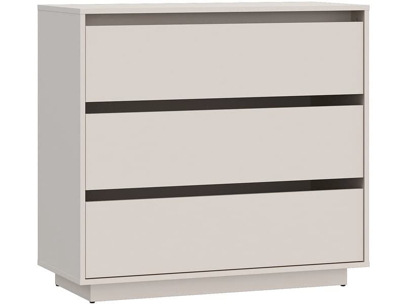 Kommode TAHOE 3 Schubladen 41.4x93.2x85.4cm sand dekor
