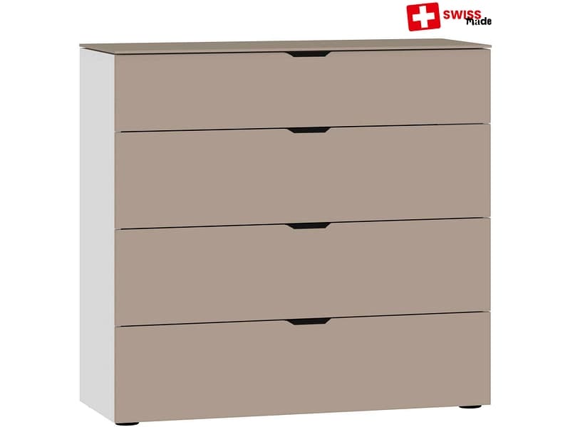 Kommode EVOLUTION 4 Schubladen 43x90x87cm taupe melamin
