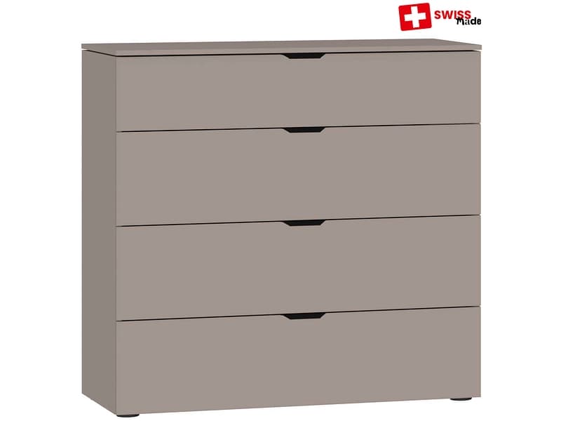 Kommode EVOLUTION 4 Schubladen 43x90x87cm taupe melamin