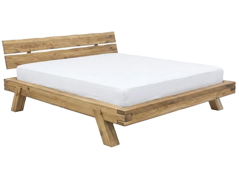 Bett BEAM 200x200cm massives holz eiche