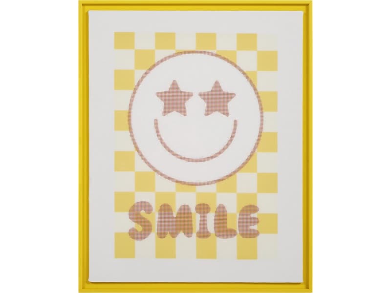 Leinwand bedruckt SMILEY 1 Stück mehrfarbig 40x50x2cm