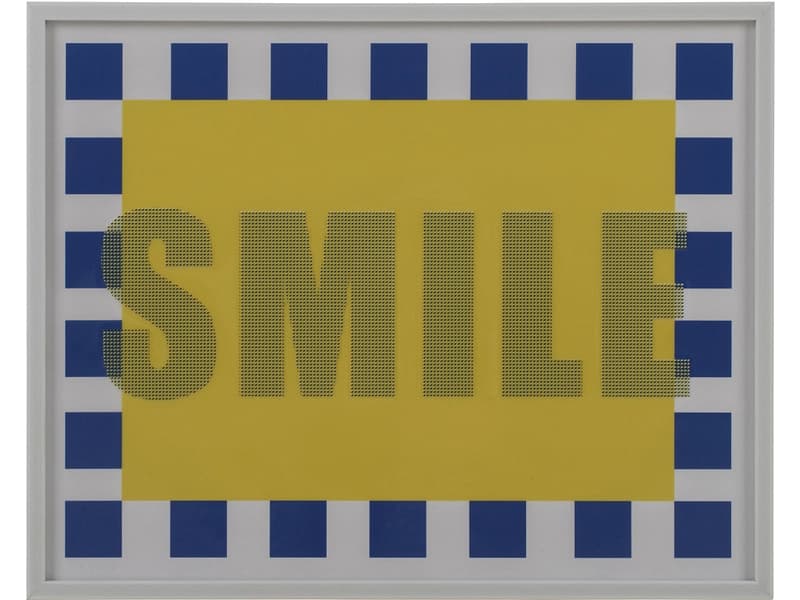 Leinwand bedruckt SMILE 1 Stück mehrfarbig 50x40x2.2cm
