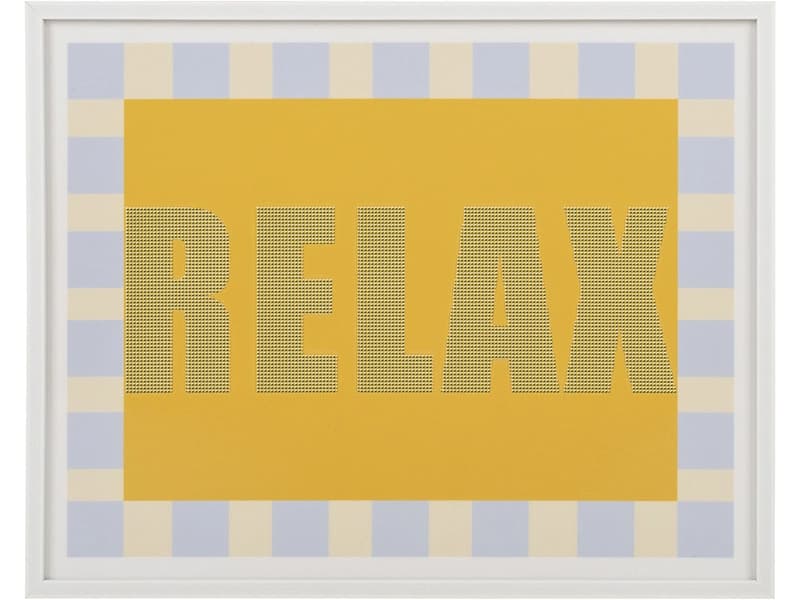 Leinwand bedruckt RELAX 1 Stück mehrfarbig 50x40x2.2cm