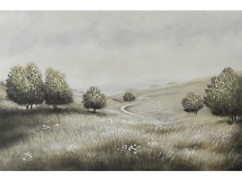 Bedruckte und handbemalte Leinwand DAPHNÉ 1 Stück mehrfarbig 120x80x3.5cm