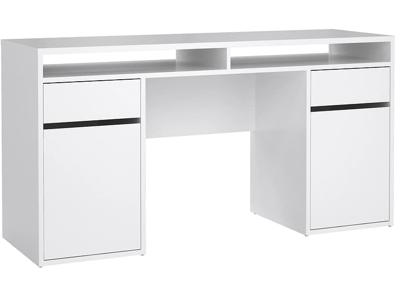 Schreibtisch SCHOOL 48.2x149x77.4cm weiss glänzend