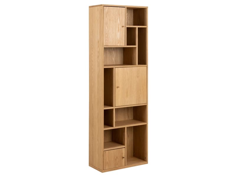 Bibliothek RANGOON 30x60.5x180cm massivholzfurnier