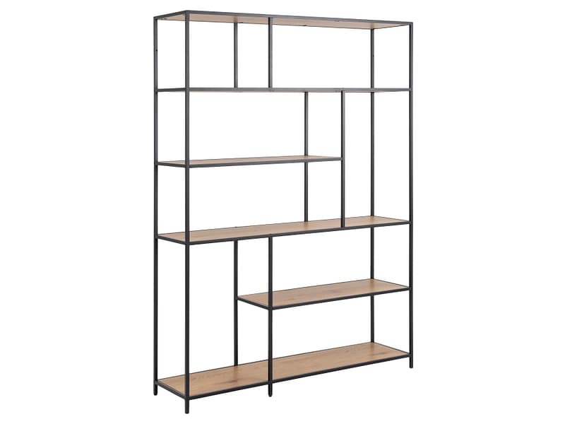 Regal SEAFORD 35x135x185cm melamin eiche furniert