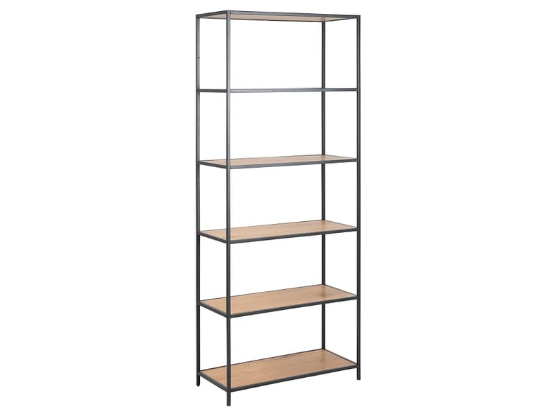 Regal SEAFORD 35x77x185cm mdf eiche furniert