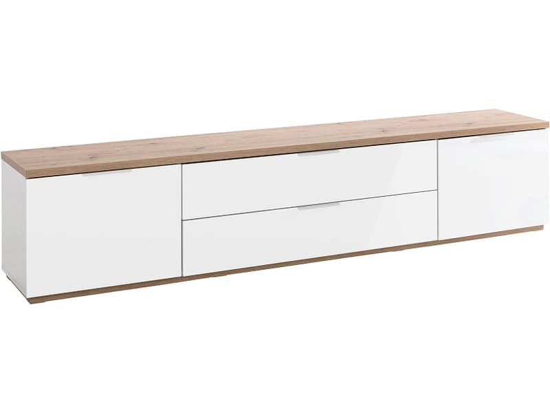 TV-Möbel MUNDI 240cm weiss glänzend