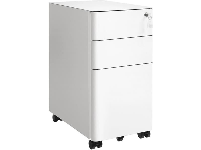 Schubladenelement SONGMICS STAN 3 Schubladen weiss