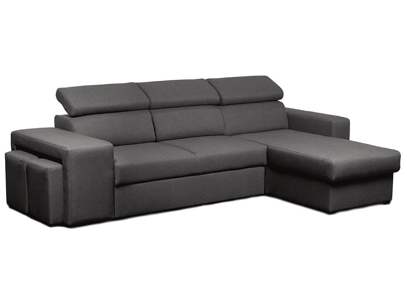 Ecksofa TENERIFE Stoff grau