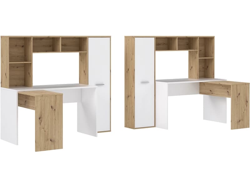 Eckschreibtisch ERIADU 116x173x152cm artisan eiche