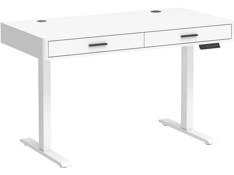 Elektrischer Schreibtisch YALE 60x120x74cm weiss