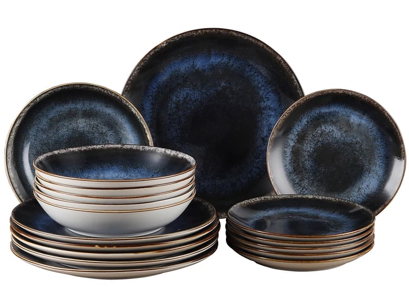 Geschirrset COSMOS Porzellan 18-teilig 6 Personen