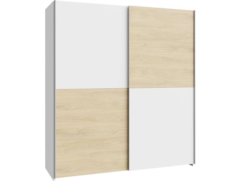 Schwebetürenschrank PAULINE eiche 2 Türen
