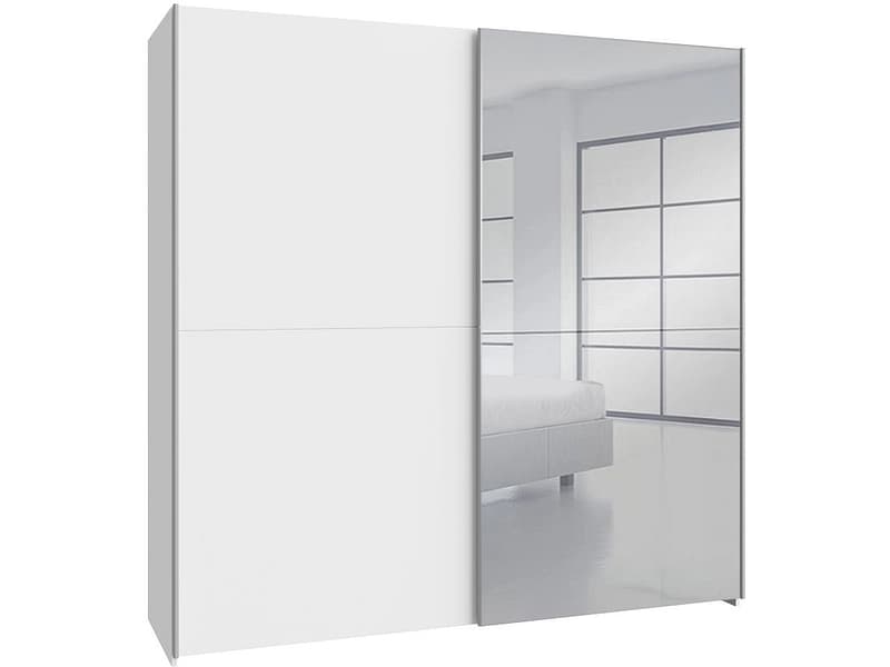 Schwebetürenschrank PAULINE weiss 2 Türen