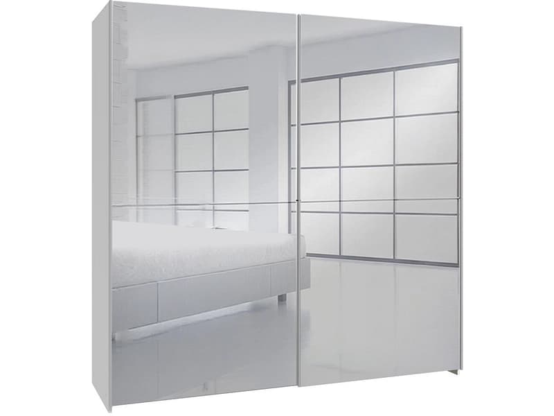 Schwebetürenschrank PAULINE weiss 2 Türen