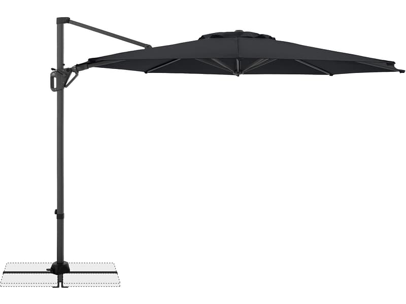 DOPPLER Freiarmschirm LIFE 310 310x310cm anthrazit