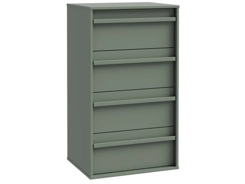 Kommode CANCHOA 4 Schubladen 42x53.4x94.4cm grün dekor
