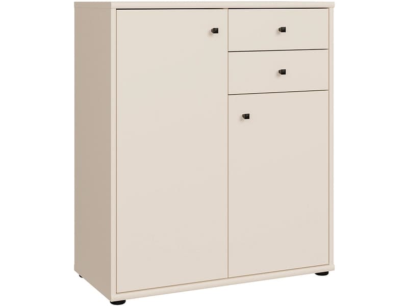 Kommode TEMPRA 2 2 Türen 2 Schubladen 34.8x73.7x85.5cm sand dekor